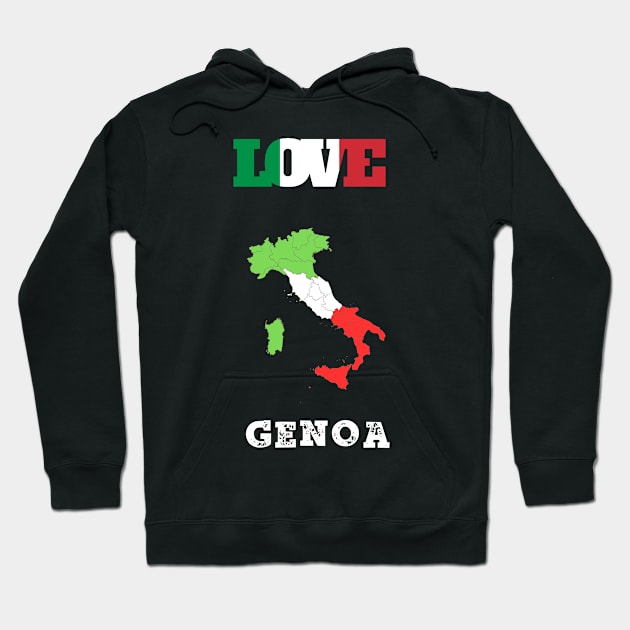 genoa t shirt - genoa shirt genova maglietta Hoodie by vaporgraphic